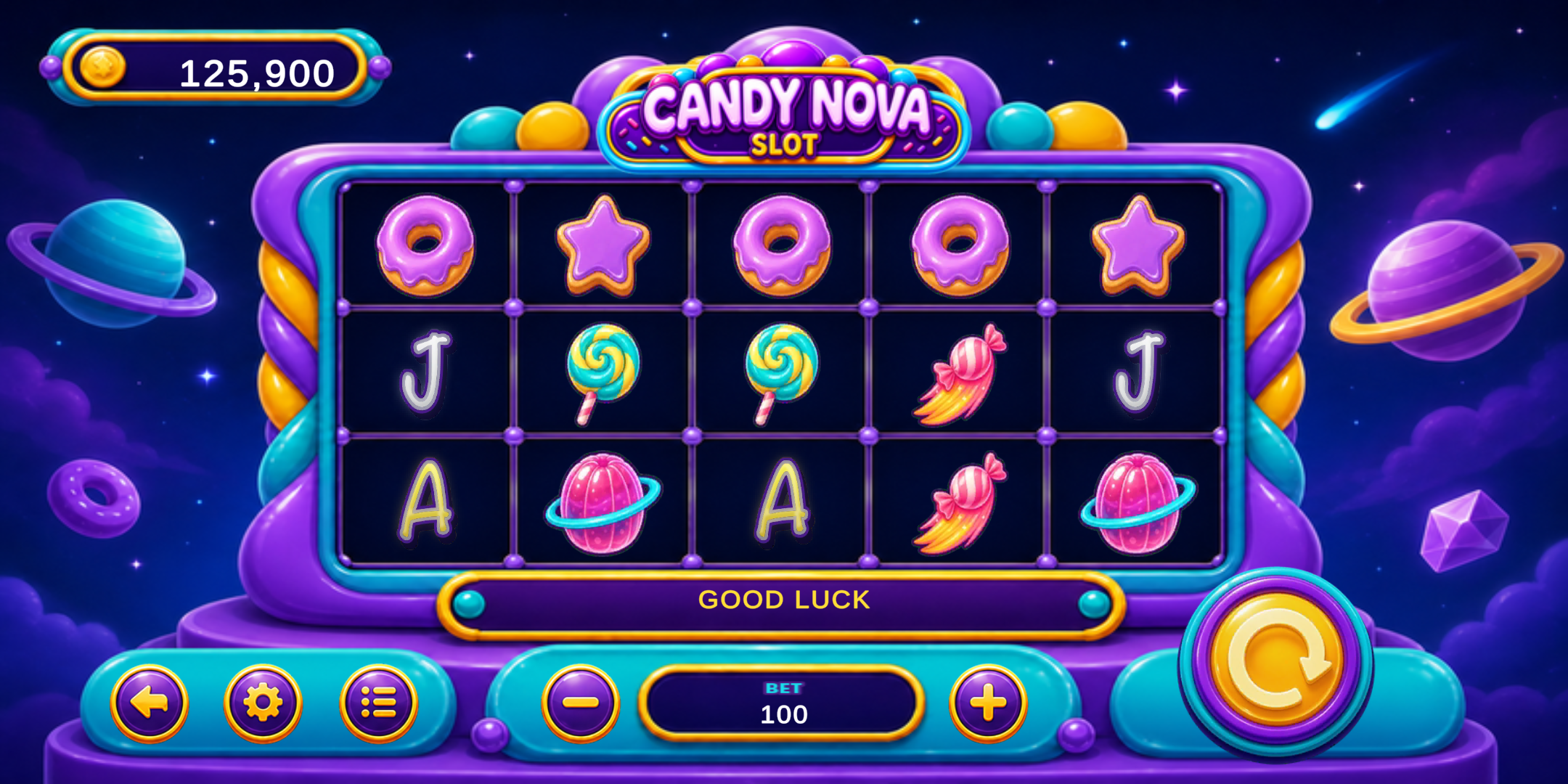 Candy Nova Slot landscape screenshot placeholder 2