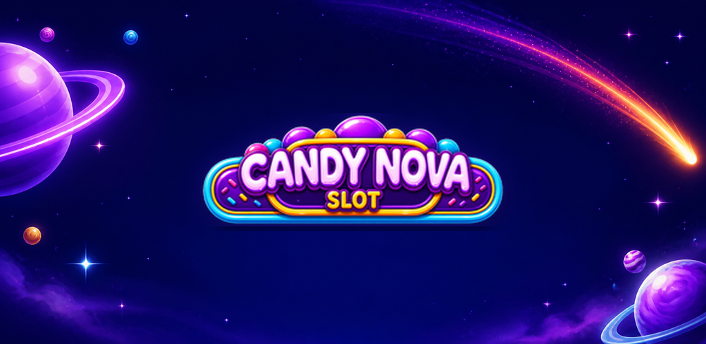 Candy Nova Slot candy galaxy banner